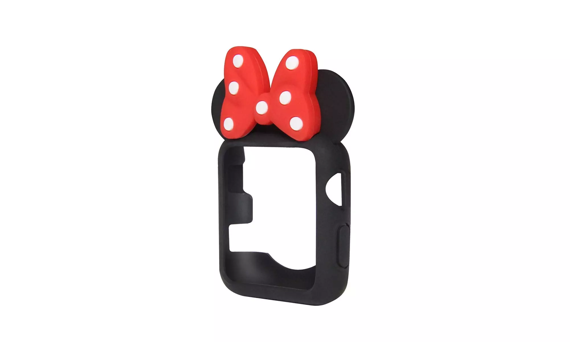 Mouse Ears W/ Bow 3d Bumper Cartoon Gel Cover Character Case for Apple iWatch