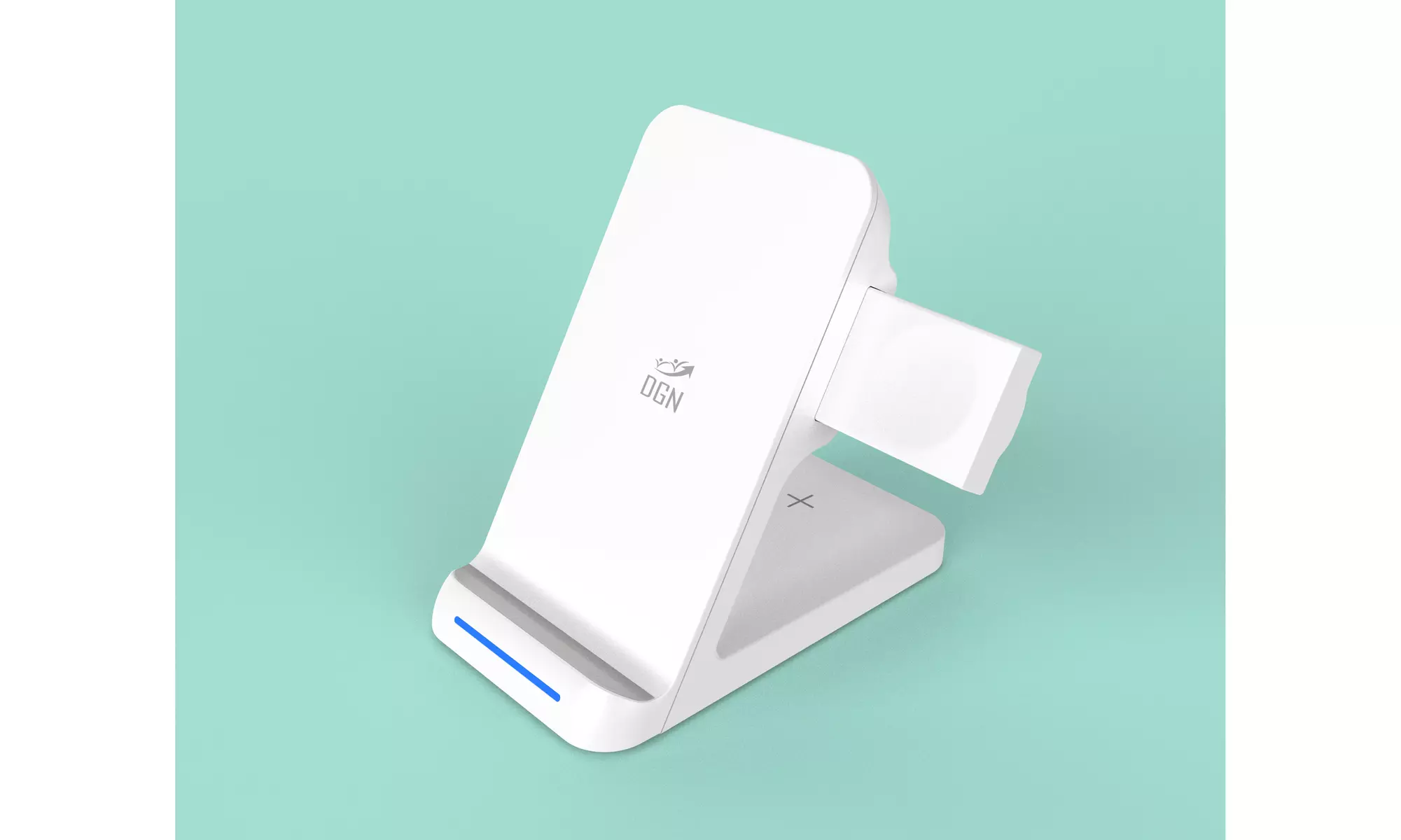 3 in 1 Charging Station Compatible with QI Devices
