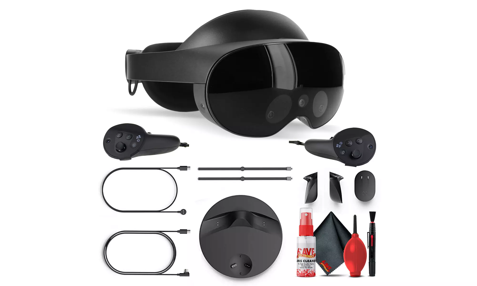 Meta Quest Pro VR Headset Bundle with Controllers, 6Ave Cleaning Kit, and More - Primary Image