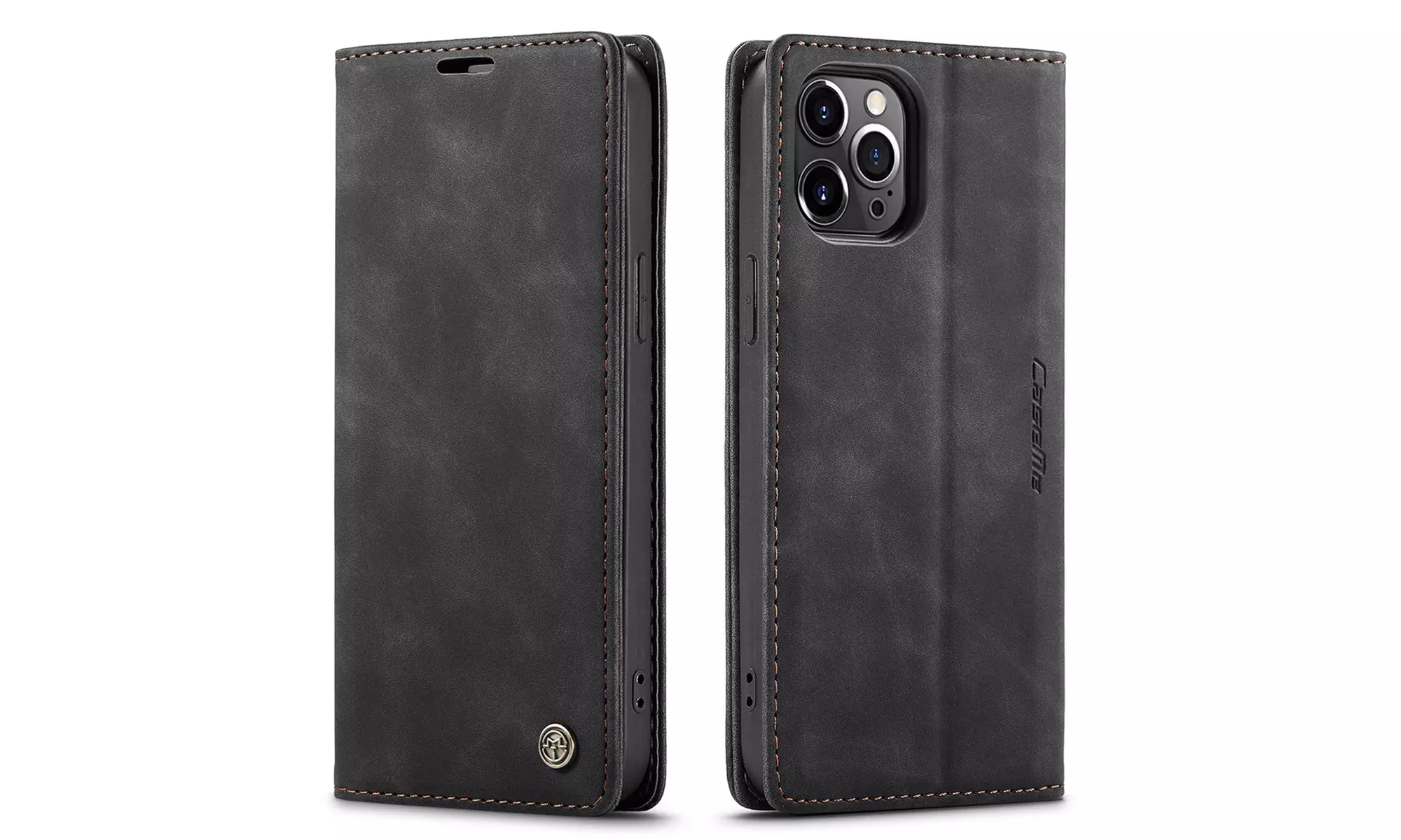 For iPhone 13 Pro Max/13/13 Pro Leather Flip Magnetic Wallet Card Slot Case