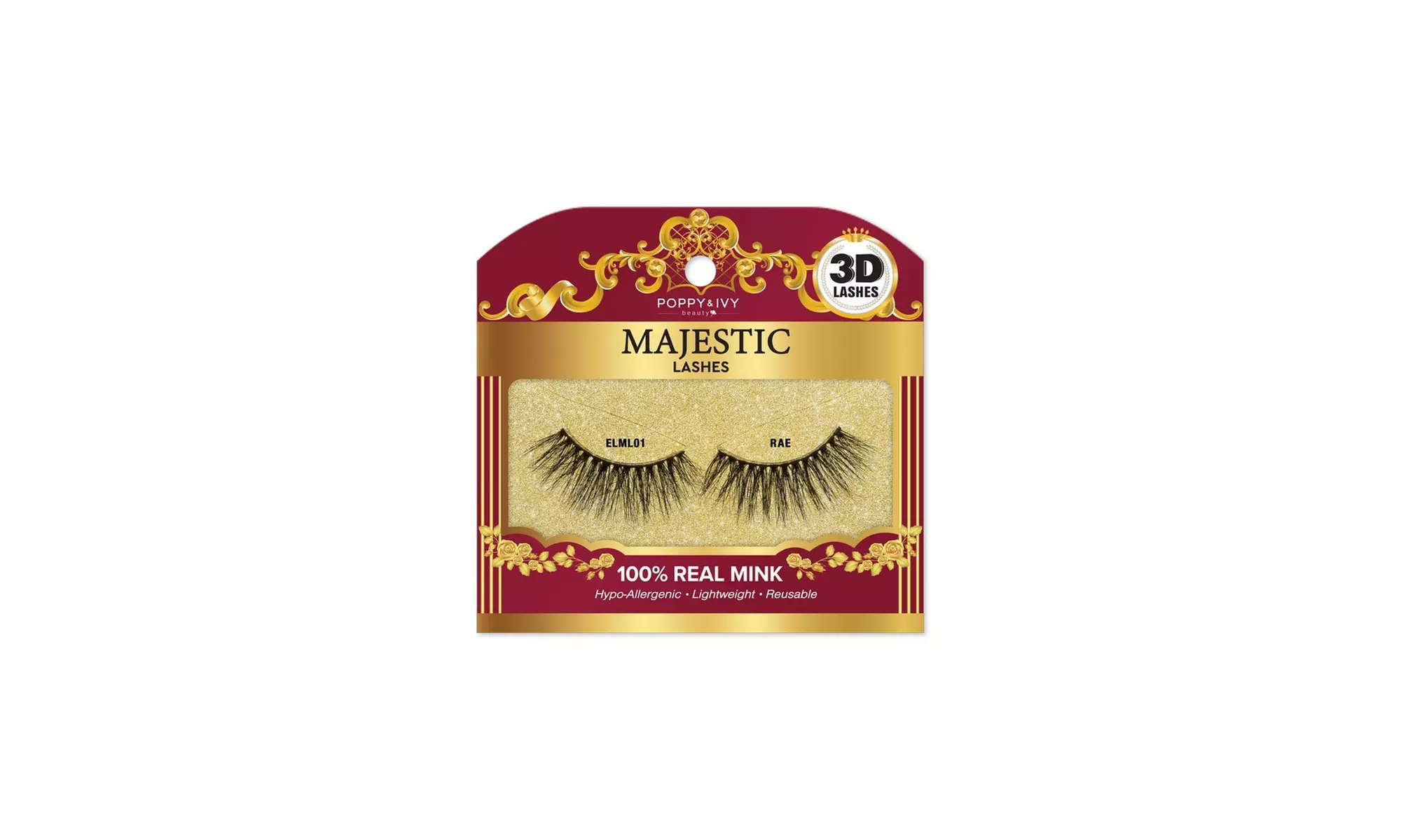 Poppy & Ivy Majestic Mink Lashes 100% Real Mink Eyelashes - Primary Image