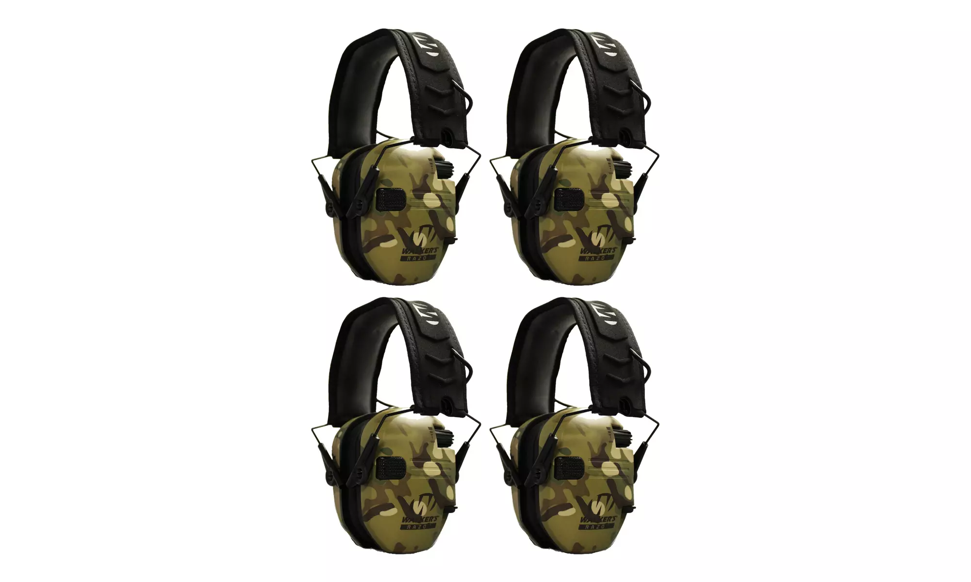 Walkers Razor Slim Electronic Shooting Muffs 4-Pack (Multi Cam Camo Tan) - Primary Image