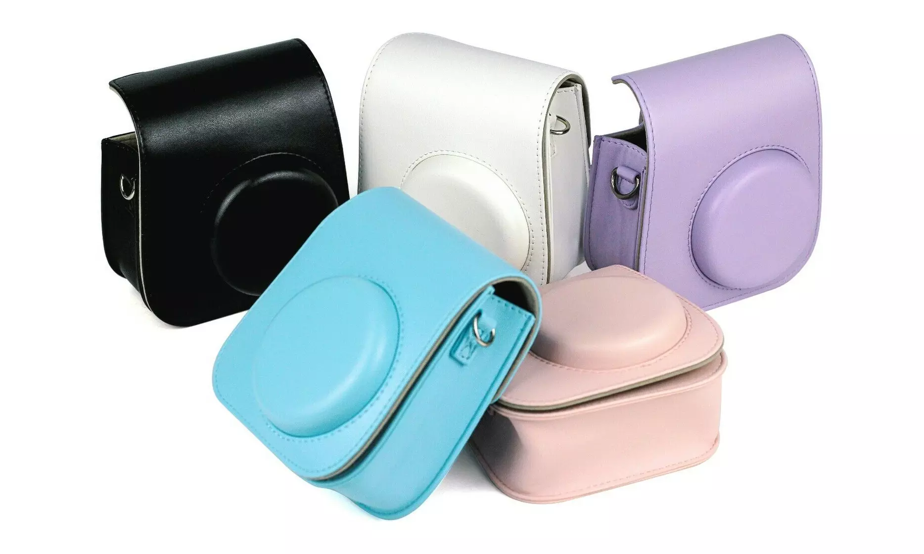 For Fujifilm Instax Mini 11 Instant Camera Cover Leather Shoulder Strap Bag Case - Primary Image