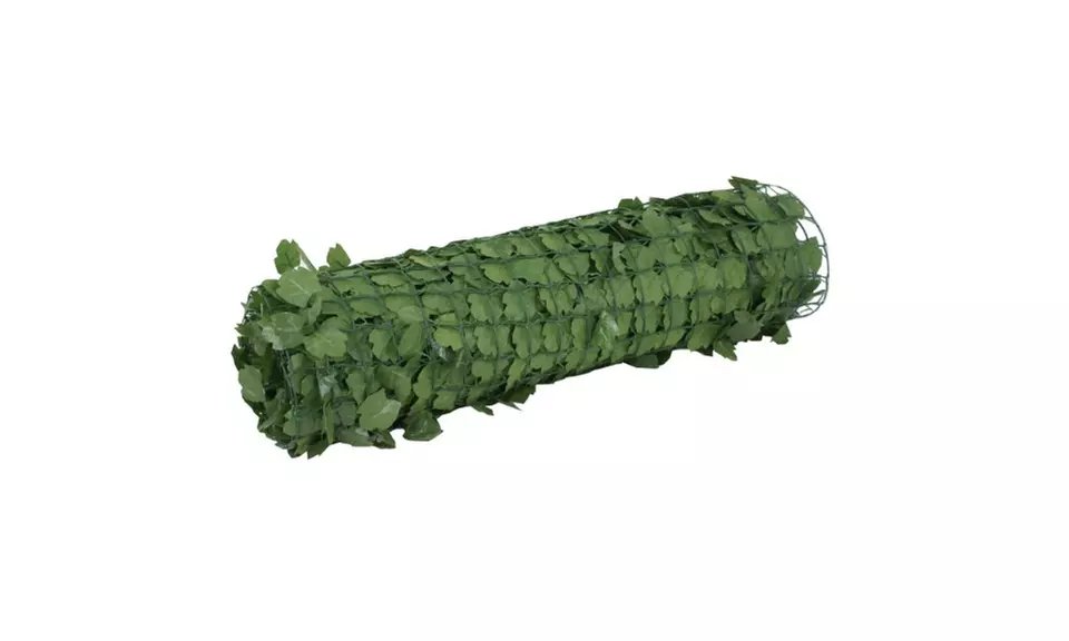 Artificial Faux Ivy Leaf Privacy Fence Screen (2 Pack) - Second Medium