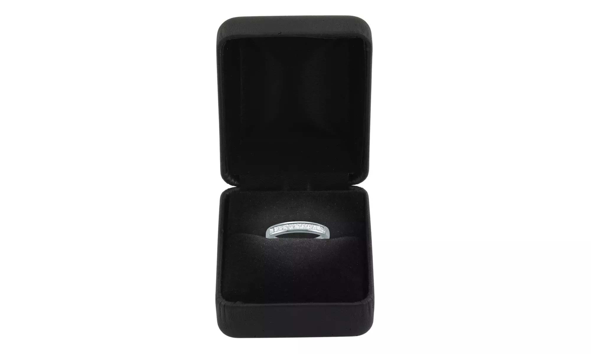 1/2 Cttw Princess Diamond Wedding Band in Platinum By Eternal Brilliance - Primary Image