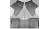 Motor Trend Deep Dish Rubber Car Floor Mats All Weather Spill-Capturing - Gray
