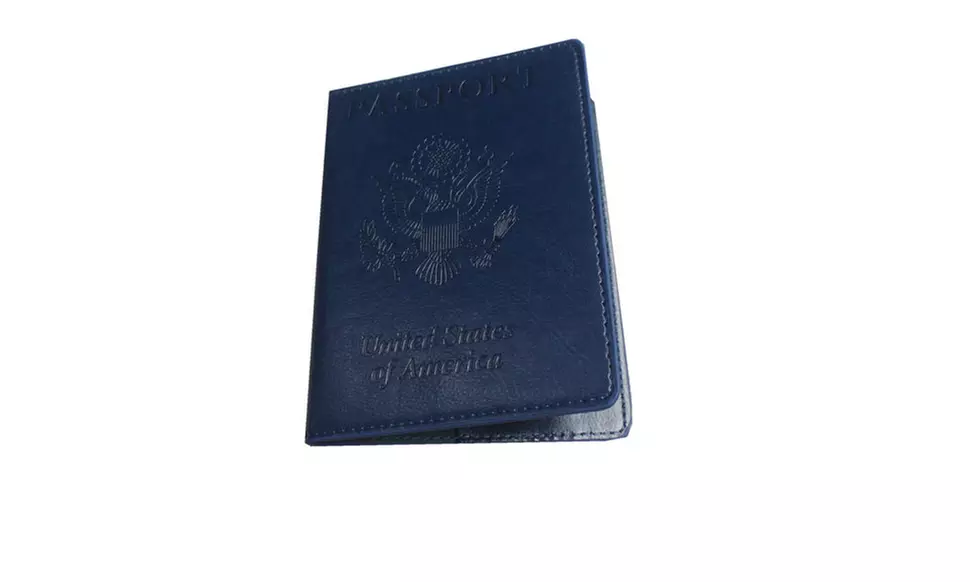 Slim Passport Card Holder Cover Faux Leather Travel Wallet