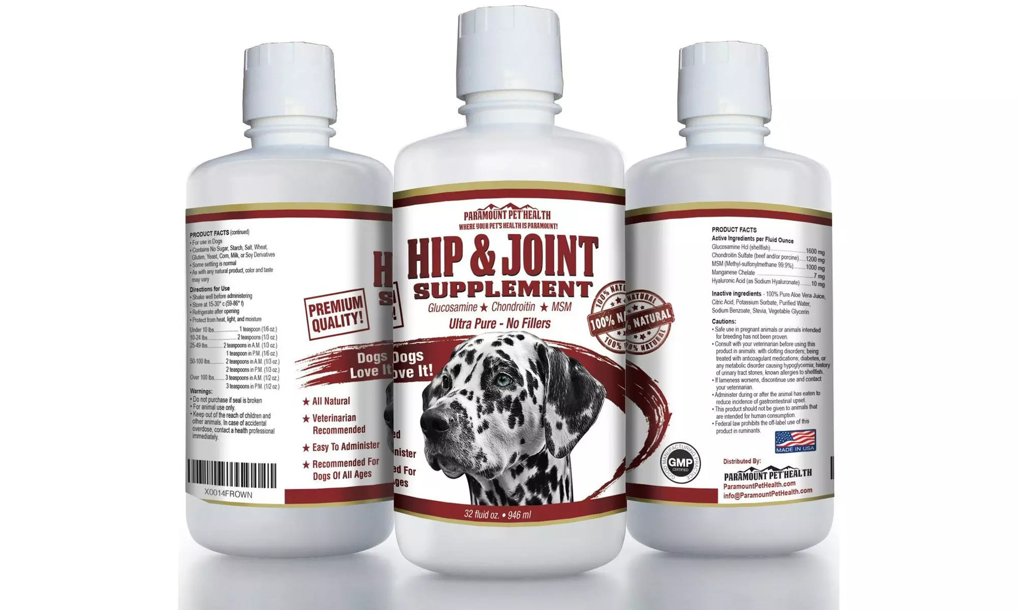 Paramount Pet Health PREMIUM Hip and Joint Supplement For Dogs - Primary Image