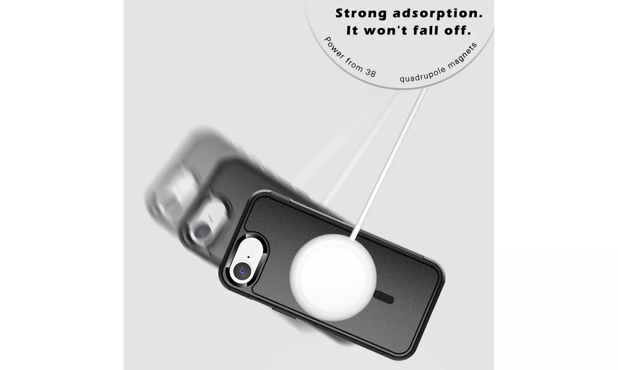 AICASE for iPhone 16e Magnetic Shockproof Heavy Duty Protective Case w/ Cushion