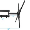 Image 1: Full Motion TV Wall Mount Tilt Swivel For 27"32"37"42"46"47"50"55"inch LED LCD