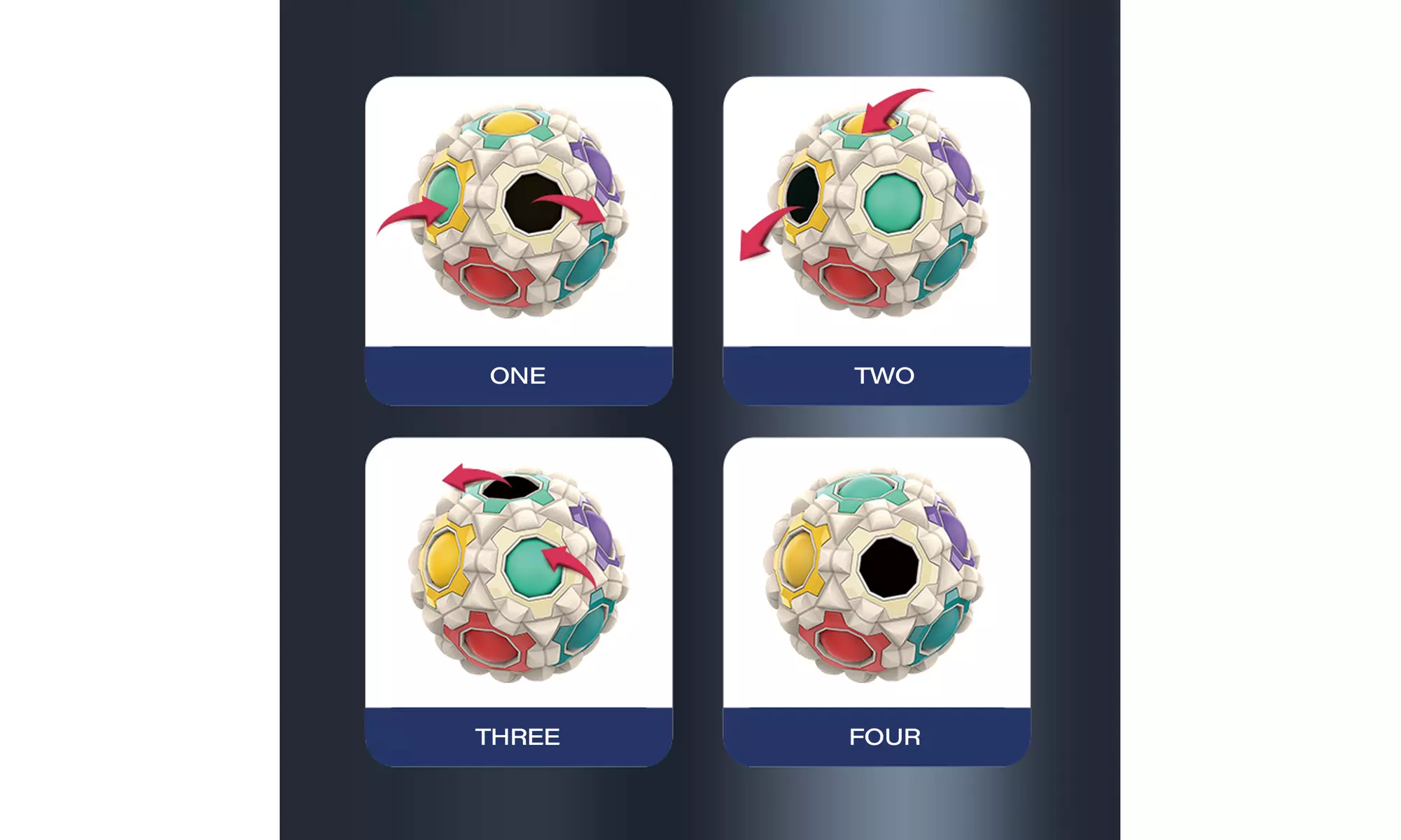 Zummy Finger Top Massage Fidget Puzzle Ball Spinner