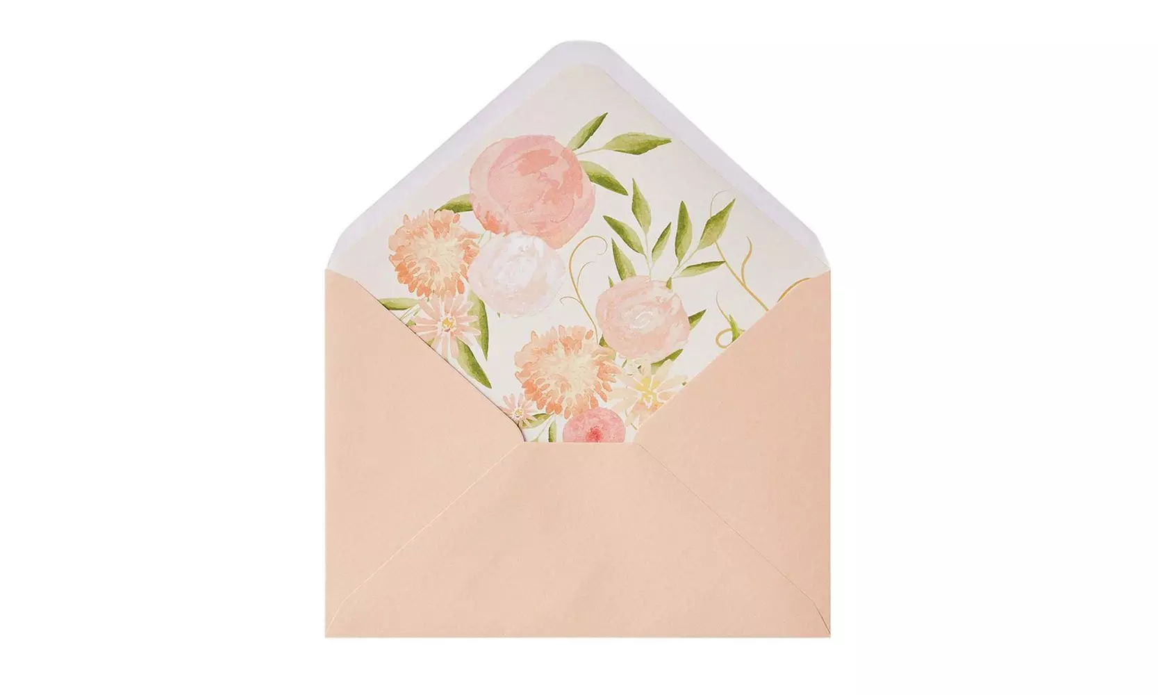 50-Pack A7 Pink Floral Invitation Envelopes for Wedding, Birthday, 5.25"x7.25" - Second Medium