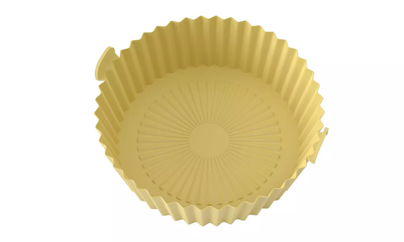Silicone Air Fryer Tray Basket Non-Stick Safe Oven Baking Tray Reusable Kitchen