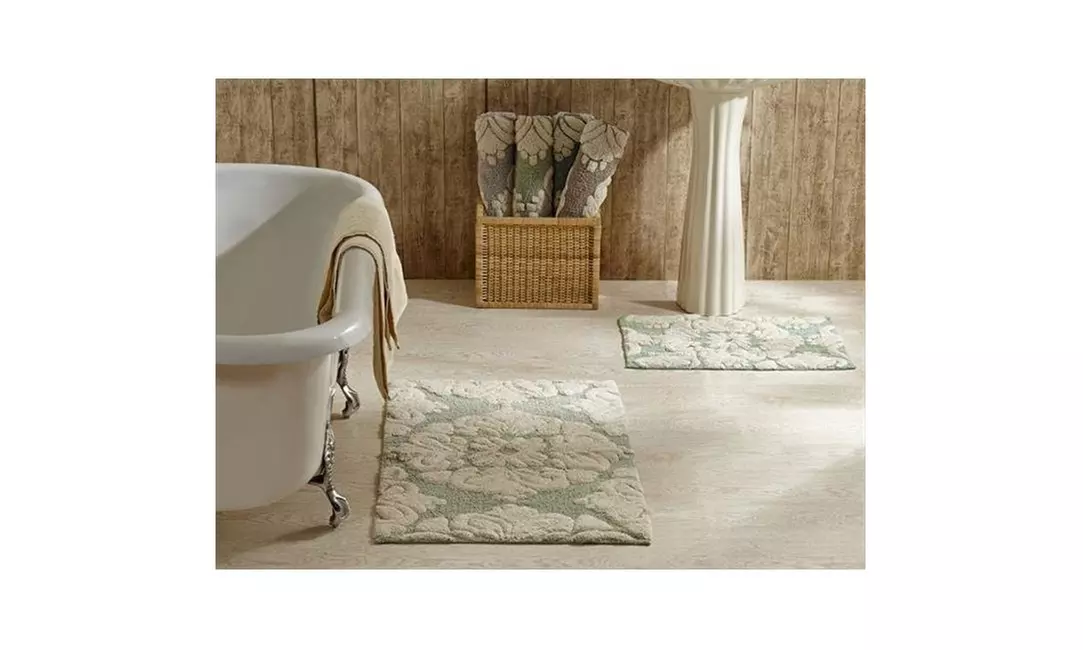 Better Trends 2PC2440SANA Medallion Bathrug Sage & Natural - 24 x 40 in. 2 Piece - Primary Image