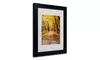 Kurt Shaffer 'Golden Autumn Walk' Matted Black Framed Art