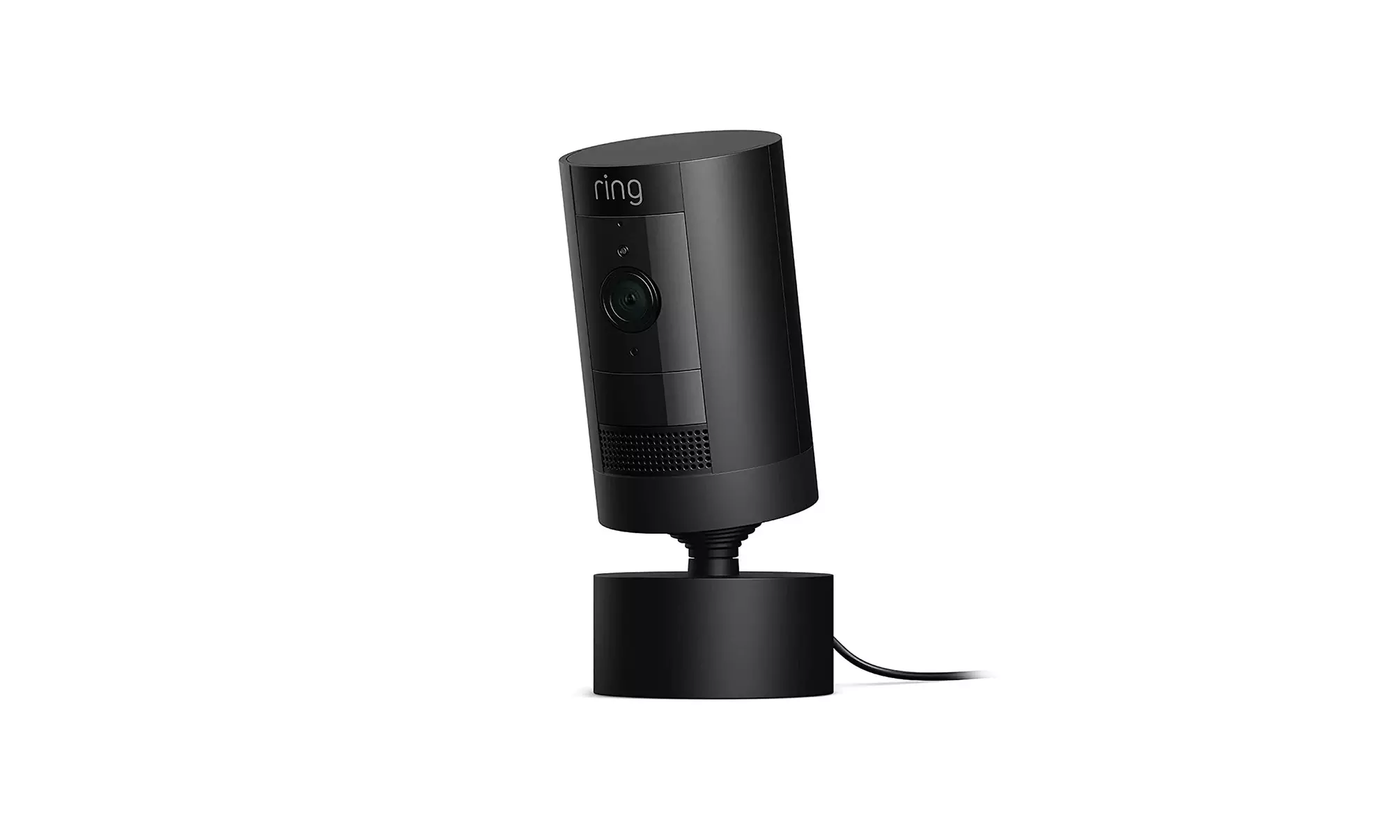 Ring Stick Up Cam Plug-In HD security camera Black - Primary Image