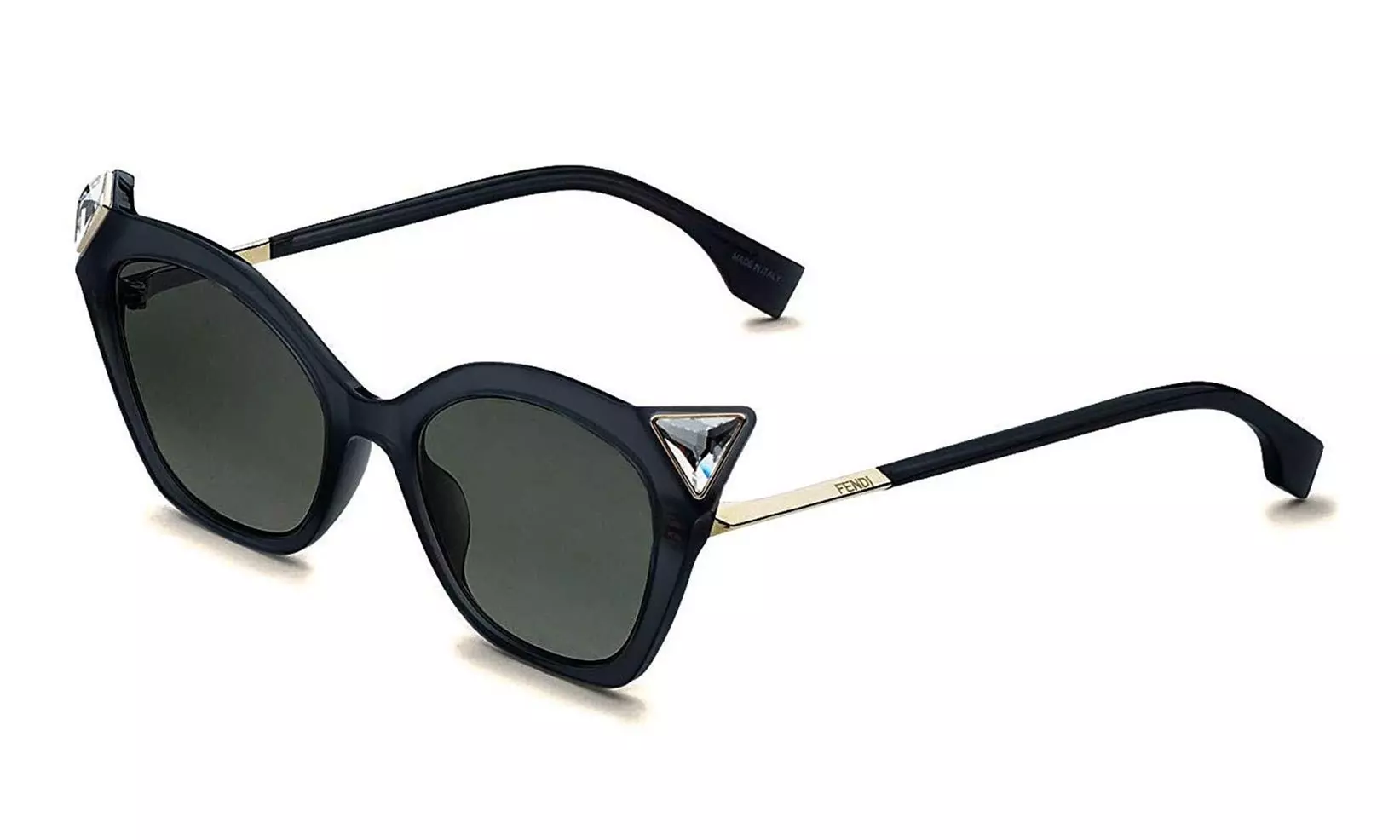 Fendi IRIDIA FF 0357/G/S Grey Opal/Dark Grey Shaded (807/9O B) Sunglasses - Second Medium