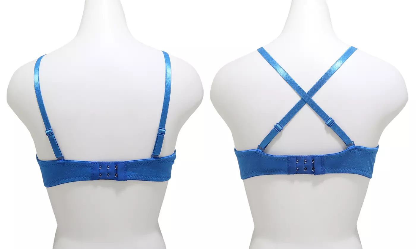 Six-Pack Angelina Wired or Wire-Free Padded A-Cup Bras