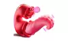 4 in 1 Tongue Themed Thrusting Vibrator with 10 Different Modes