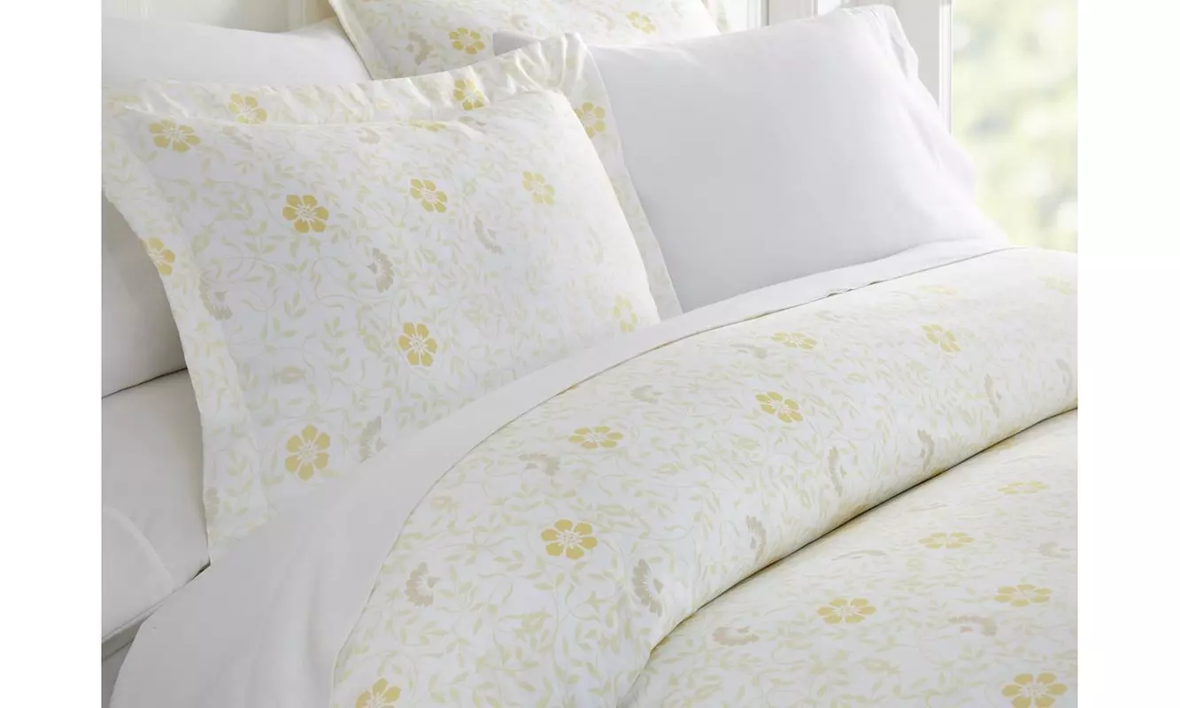 Merit Linens Premium Ultra Soft 3 Piece Patterned Duvet Cover Set