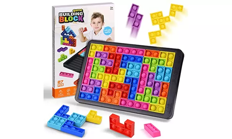 Fidget Puzzle Pop Game Board  - Primary Image