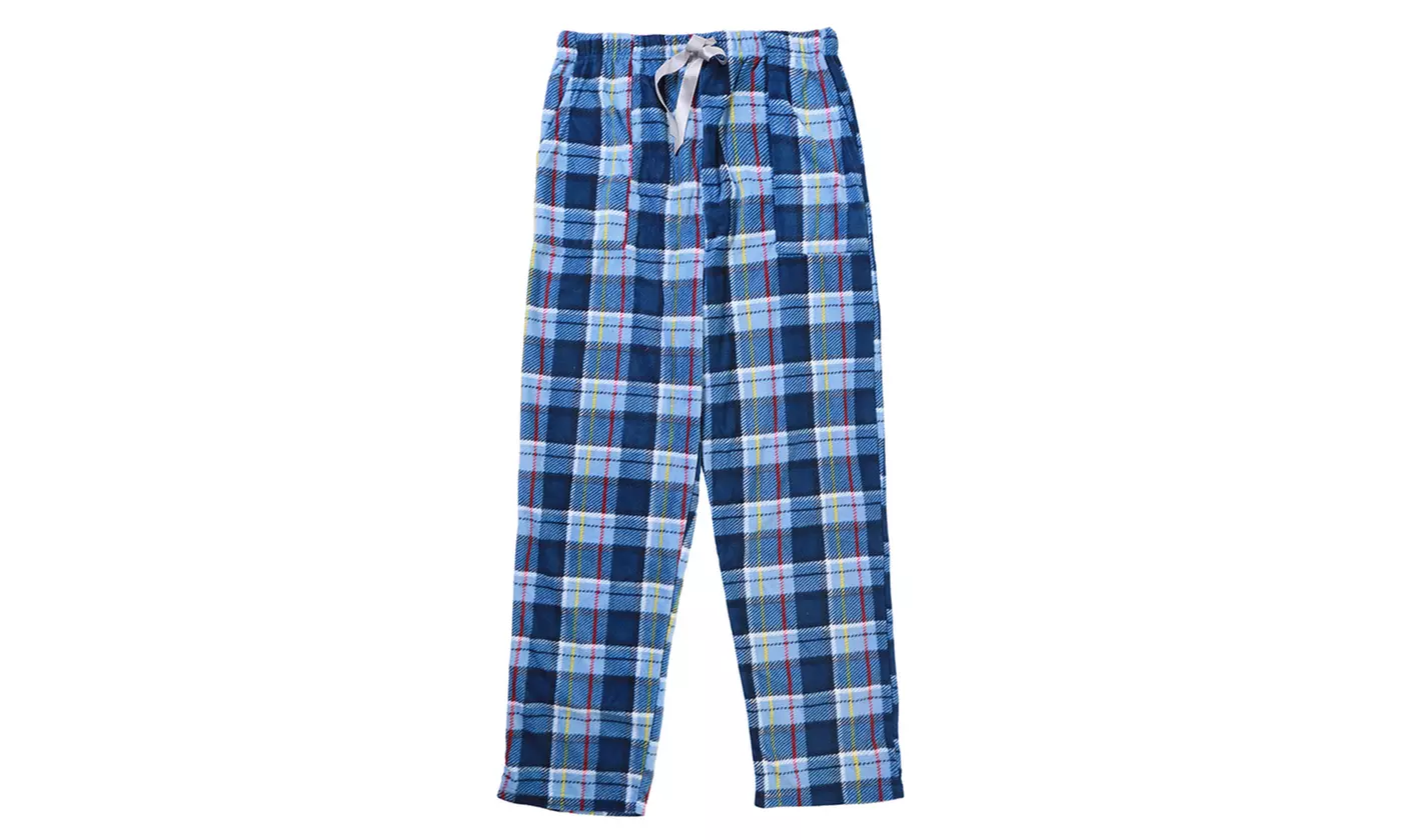 Men's COZY Fleece Pajama Pants with Pockets (1 OR 3-Pack Options)