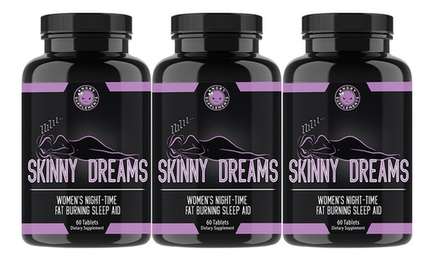 Skinny Dreams Women's Night-Time Melatonin Sleep Aid and Weight Loss Supplement