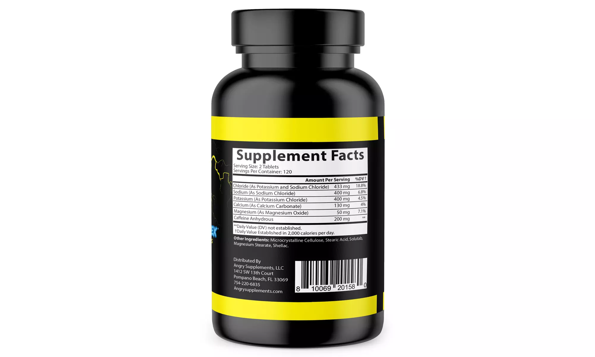 Angry Supplements Electro Lightning Energy Hydration Complex Tablets, 2PK 420ct - Second Medium