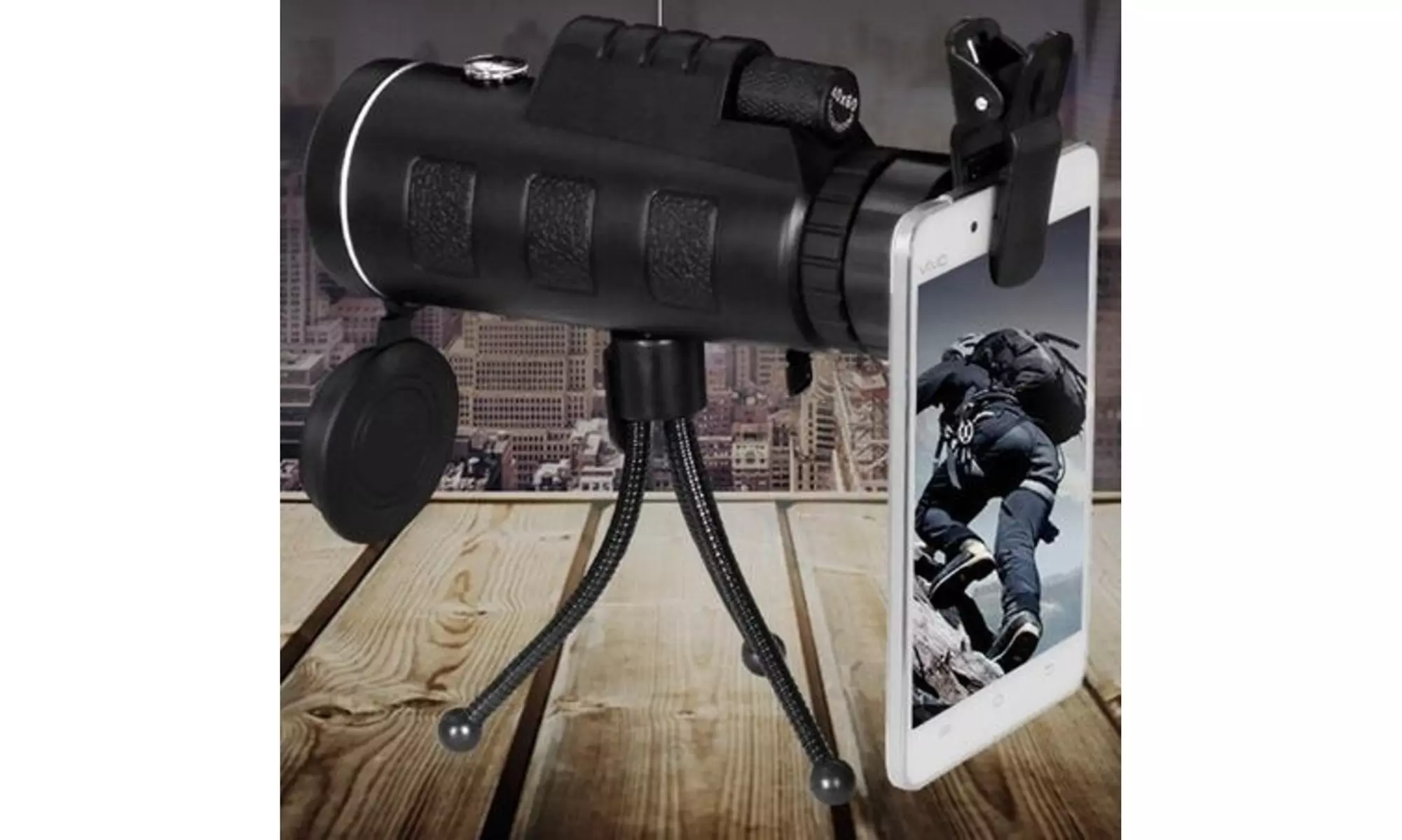 Zoomable 60X Monocle Binocular with Smart Phone attachment - Second Medium