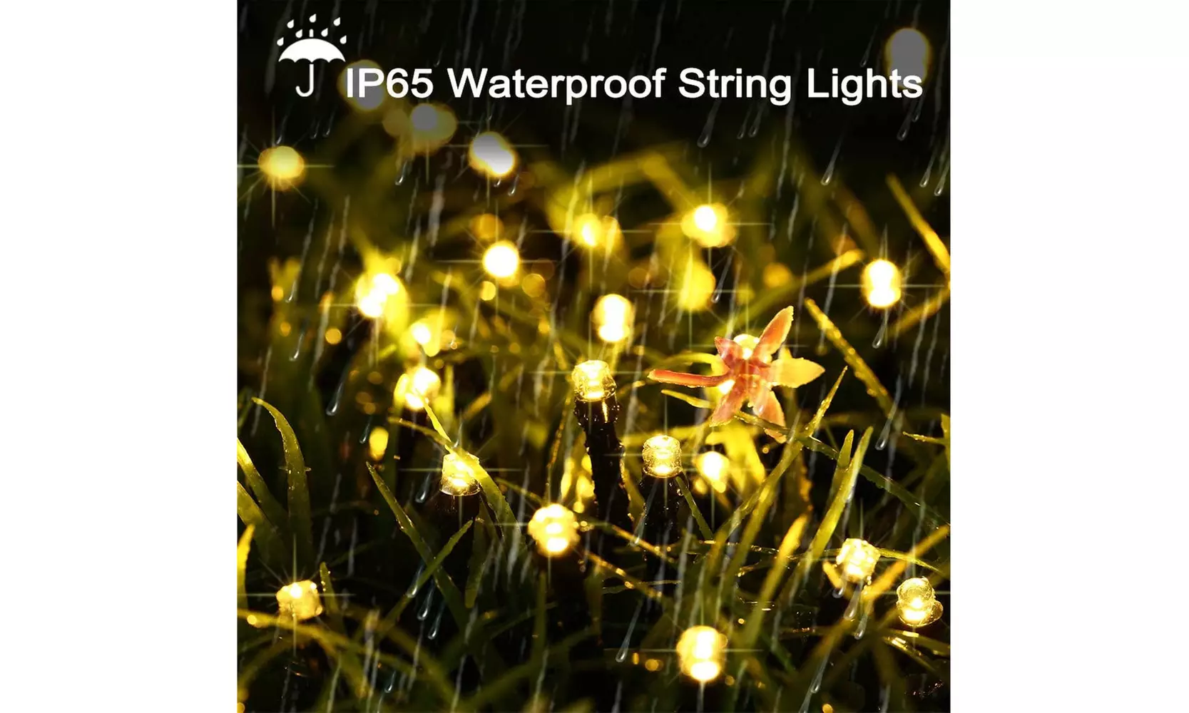 200-LED 72ft Solar Holiday String Lights Christmas Fairy Lights with 8 Modes