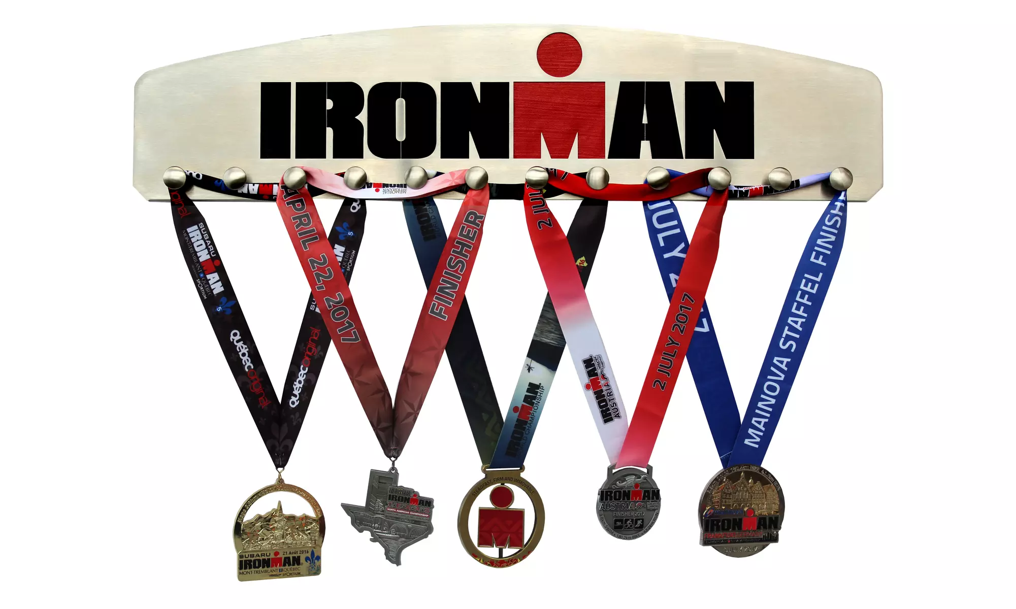 Official Licensed IRONMAN Medal Hanger Display - Primary Image