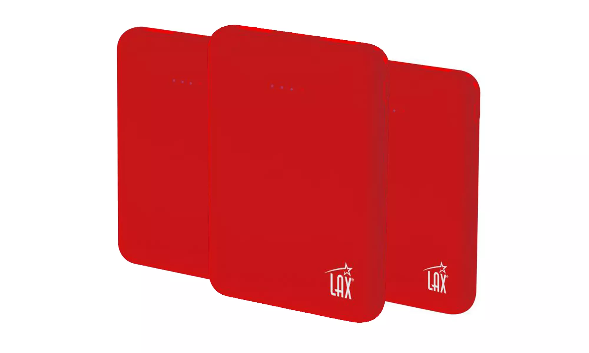 Rubberized Power Bank 6,000 or 12,000mAh LED Dual-USB