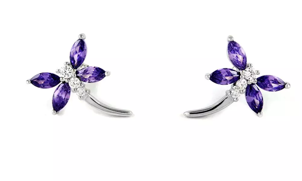 Solid sterling Silver Dragonfly Earrings