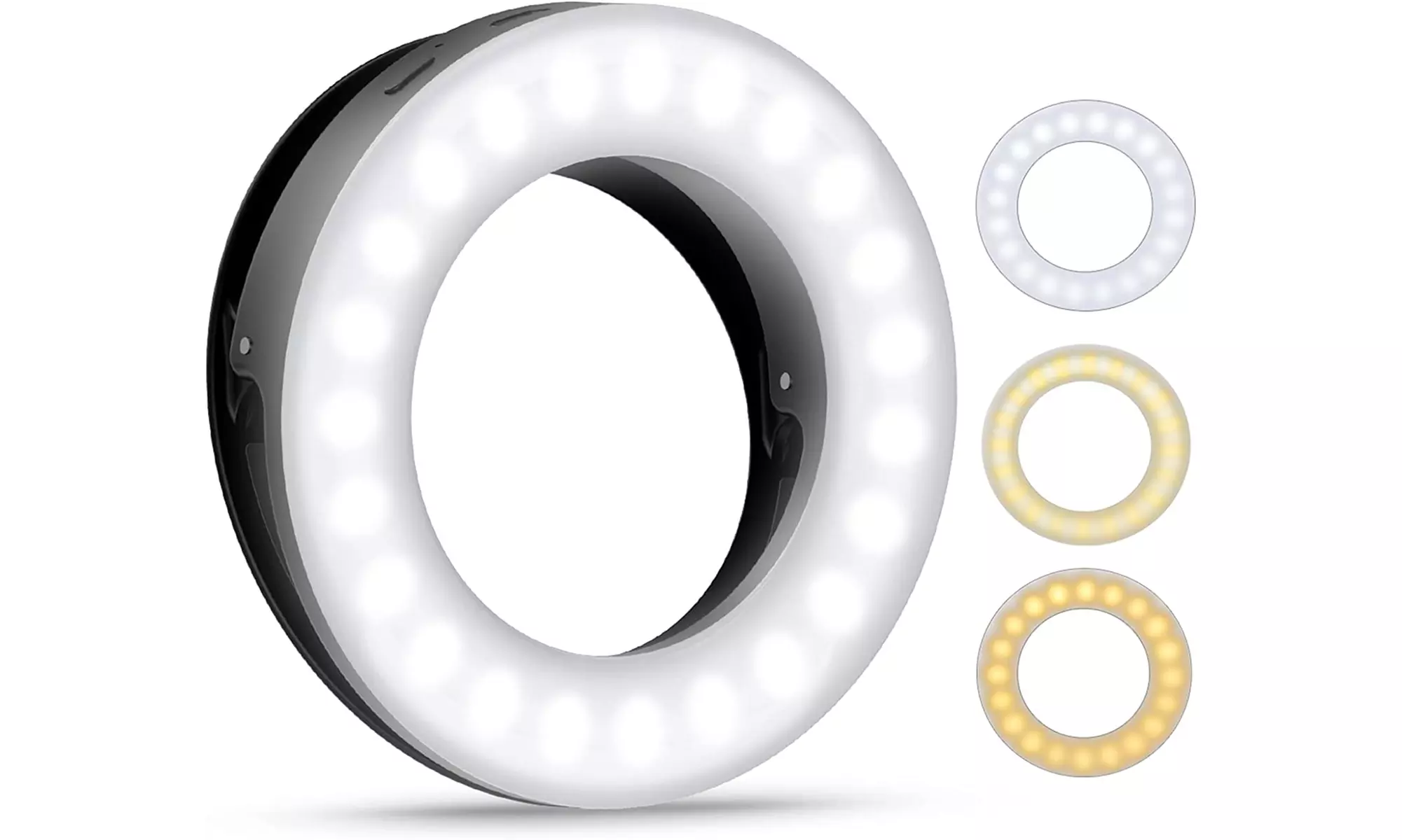 Rechargeable 60 LED Clip on Ring Light - Primary Image