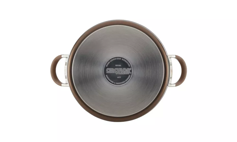 Circulon Symmetry Chocolate Hard-Anodized Nonstick 7qt Covered Dutch Oven - Second Medium