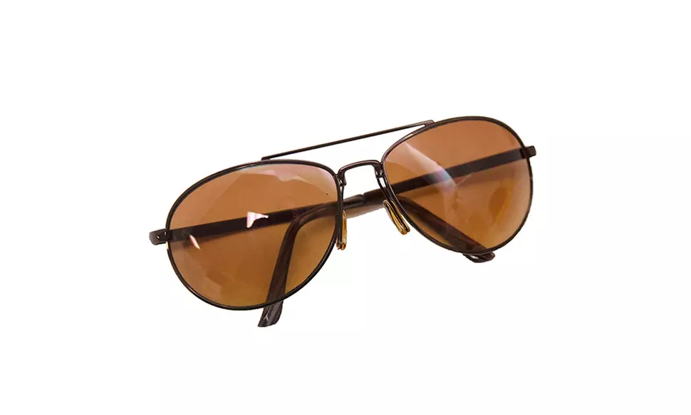 HD Vision "Aviator" High Definition UV400 Sunglasses- Bronze - Second Medium