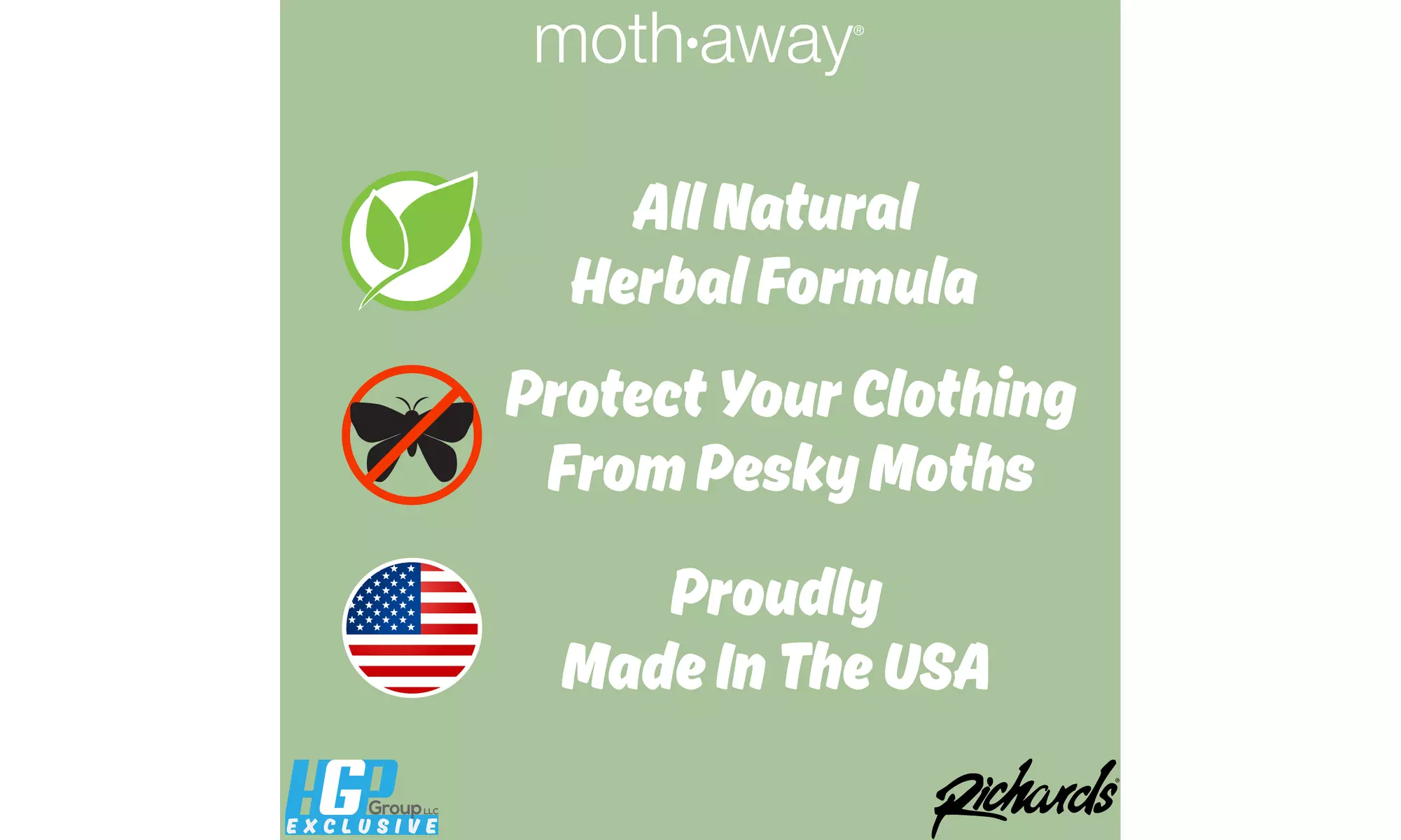 Moth Away All Natural Herbal Moth Repellent Sachets (Standard or Jumbo Sized)