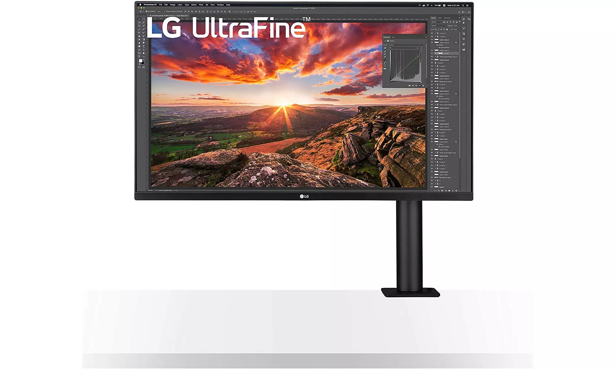 LG 32UN880-B 32" UltraFine Display Ergo UHD 4K (Black)- Certified Refurbished - Primary Image