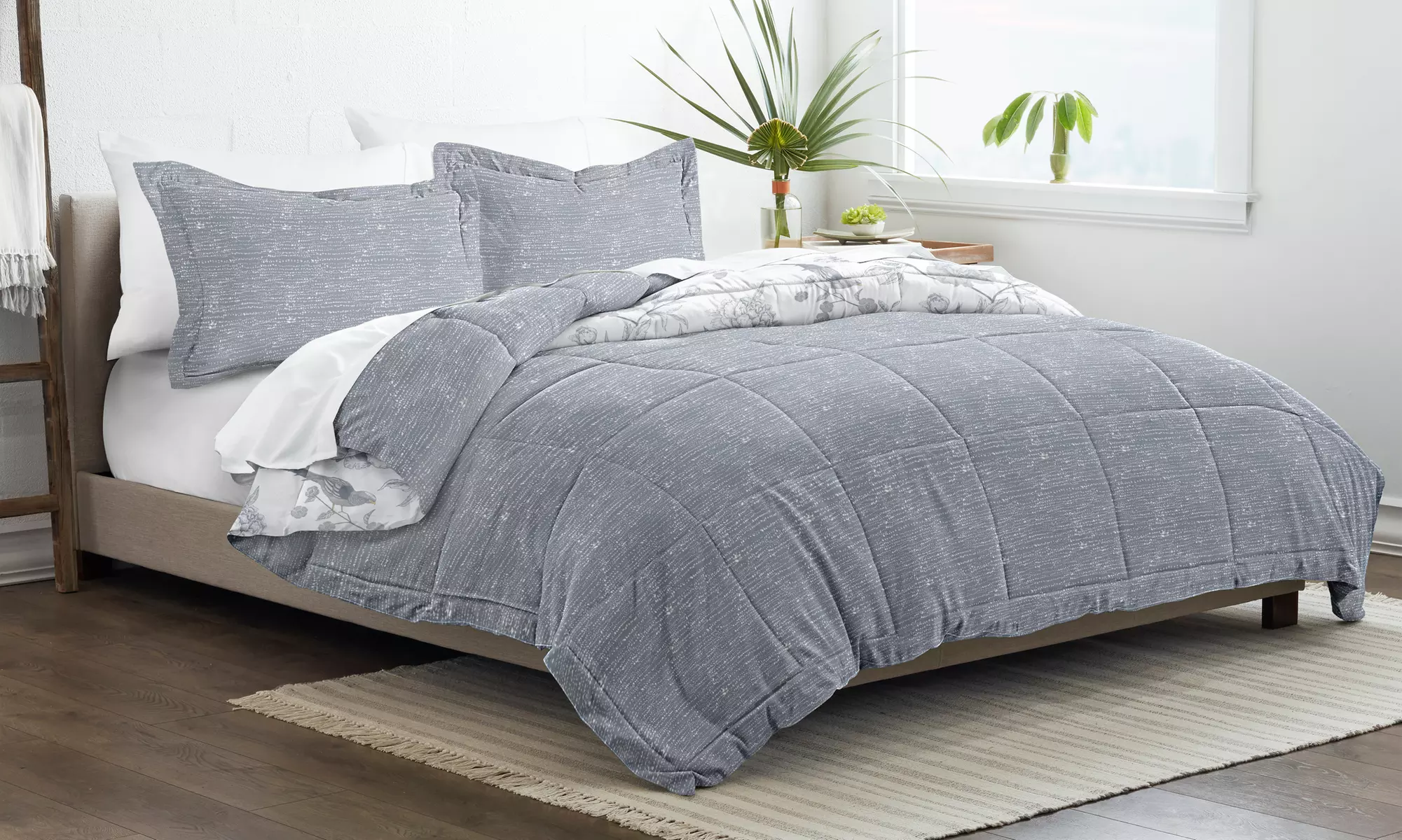 Home Collection Down Alternative Farmhouse Reversible Comforter Set