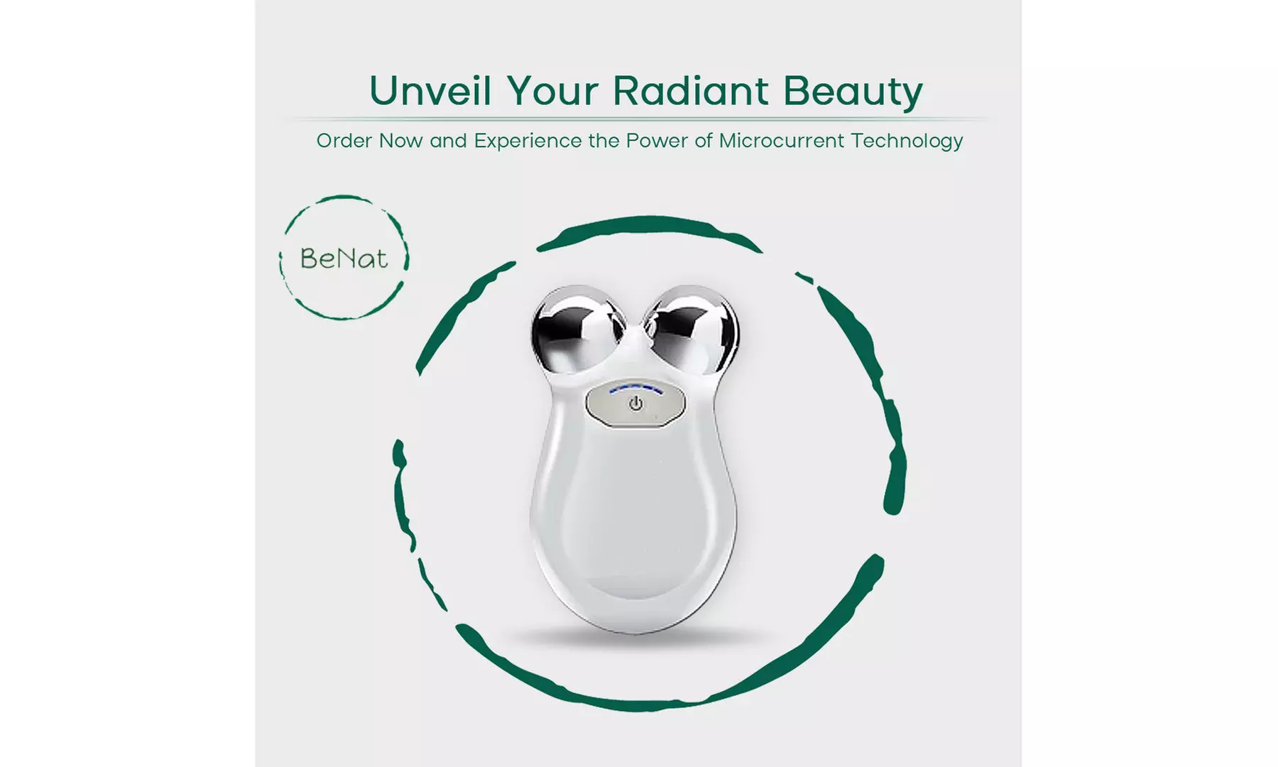 BeNat Microcurrent Facial Toning Massager