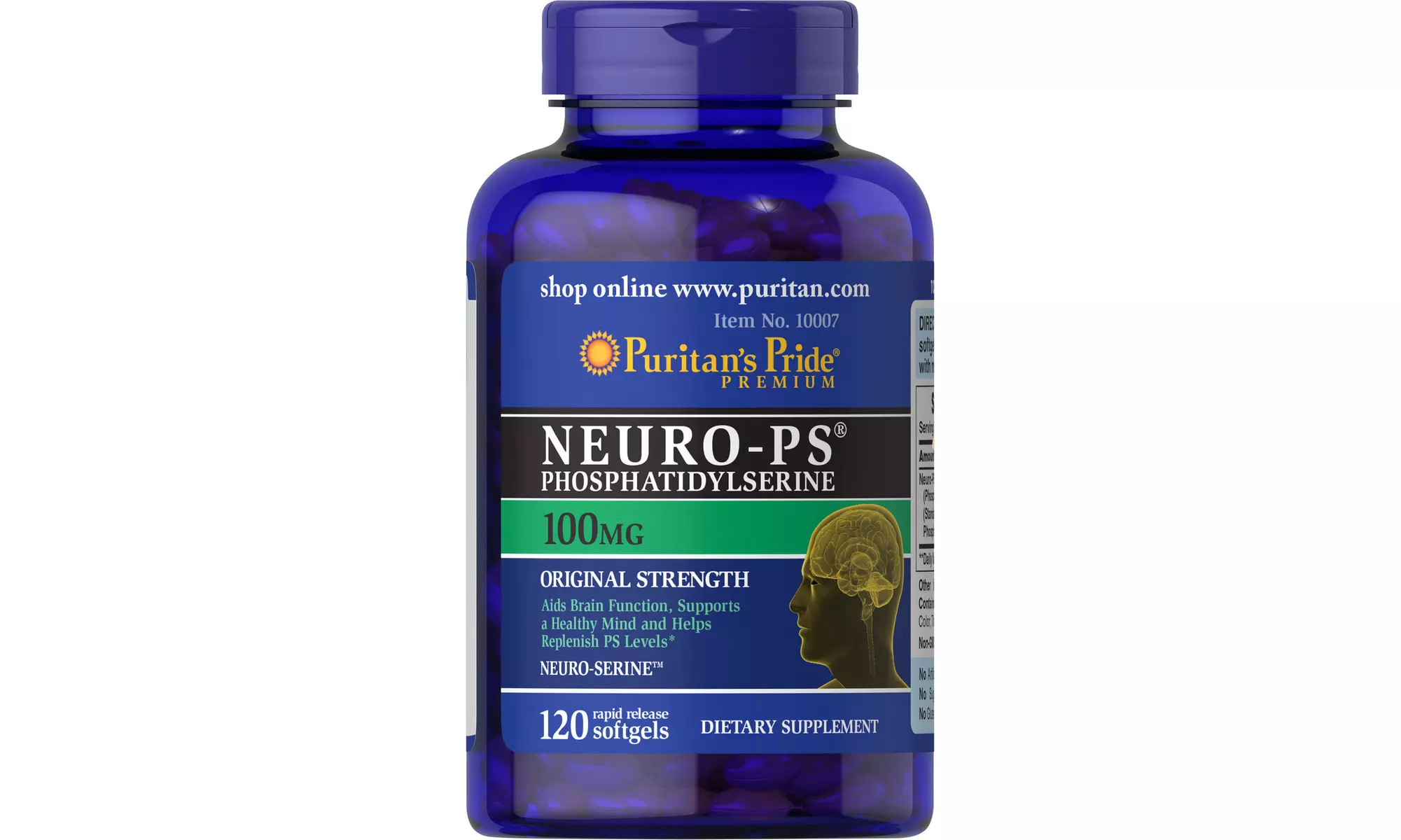 New Advanced Neuro-PS (Phosphatidylserine) 100 mg - 120 Softgels - Primary Image