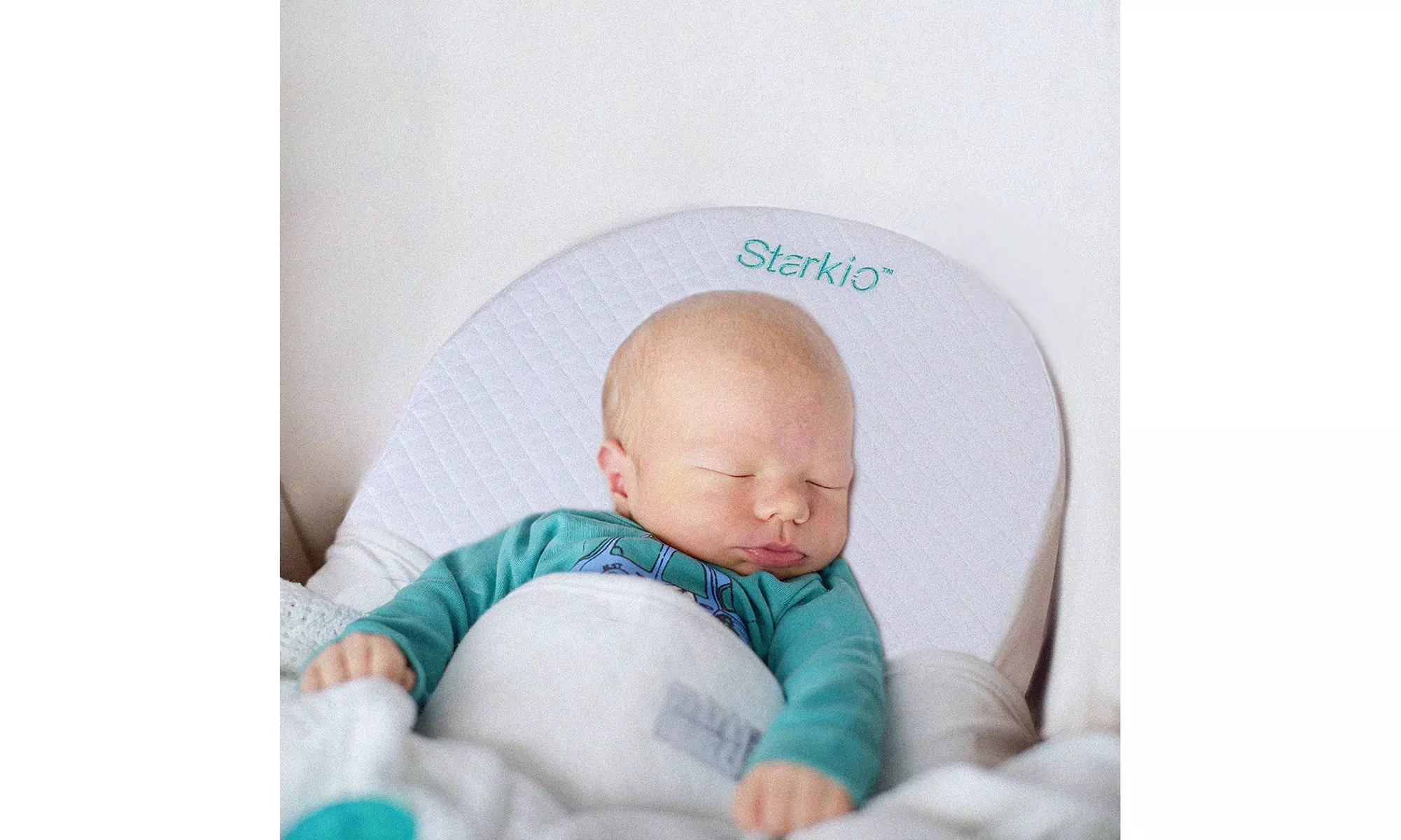 Starkio - Bassinet Wedge For Baby Reflux Relief Newborn Crib Elevated pillow - Second Medium