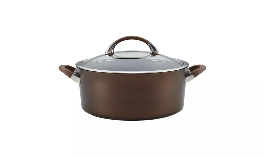 Circulon Symmetry Chocolate Hard-Anodized Nonstick 7qt Covered Dutch Oven - Primary Image