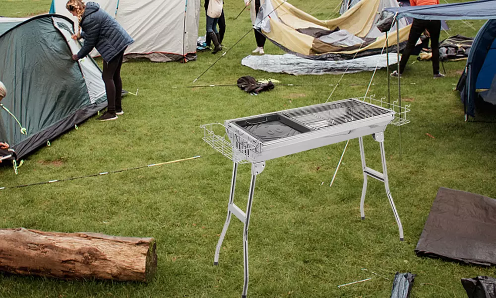 Barbecue Charcoal Grill Portable BBQ  Outdoor Folding Charcoal Grill