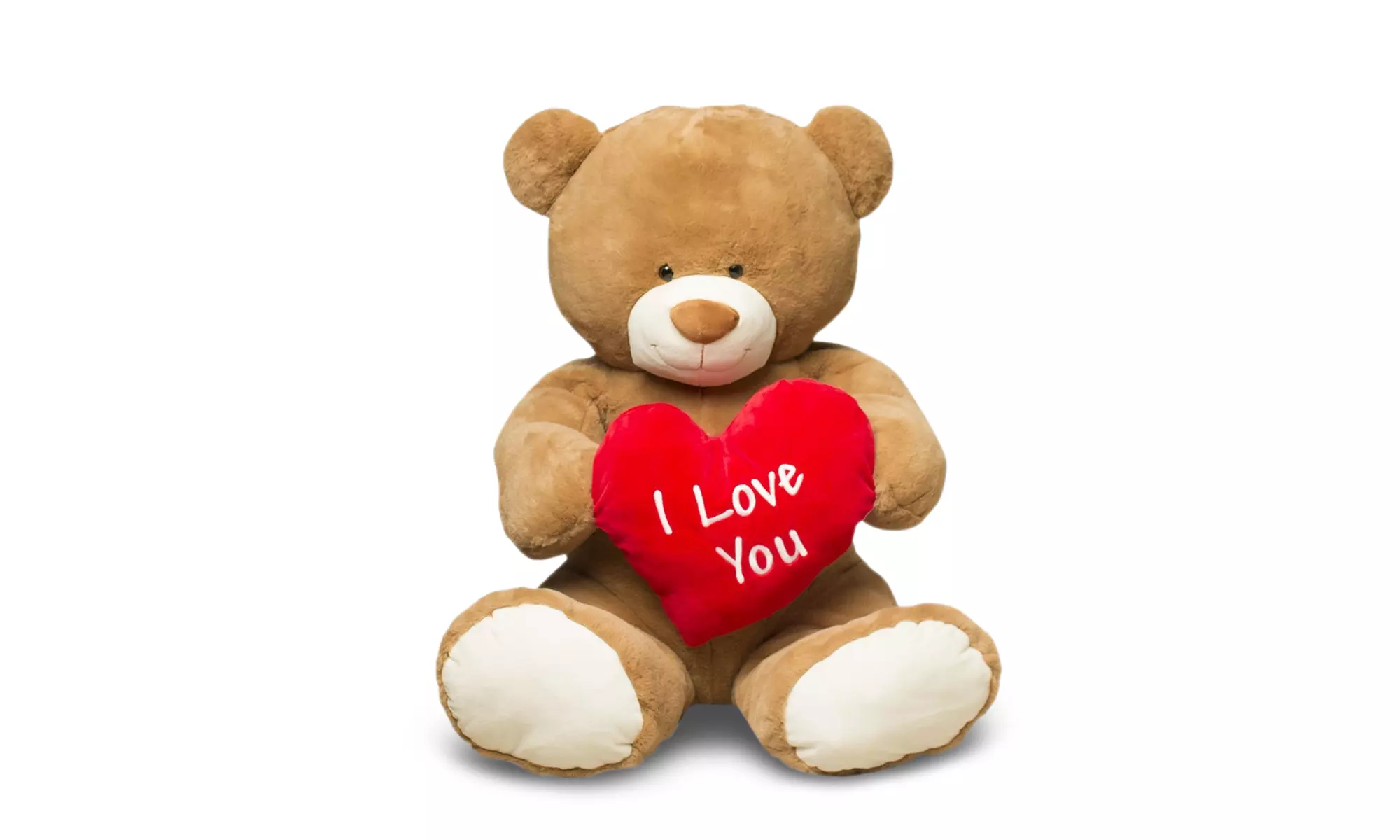 35in Jumbo Plush I Love You Bear by Gitzy - Primary Image