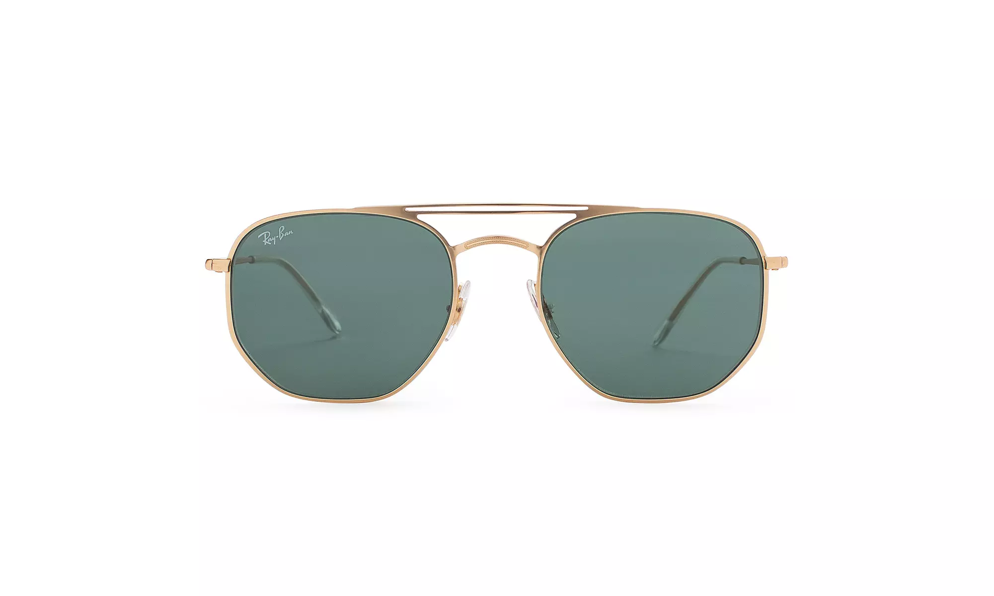 Ray-Ban RB3609 54mm Hexagonal Metal Sunglasses (Gold / Green Classic) - Primary Image