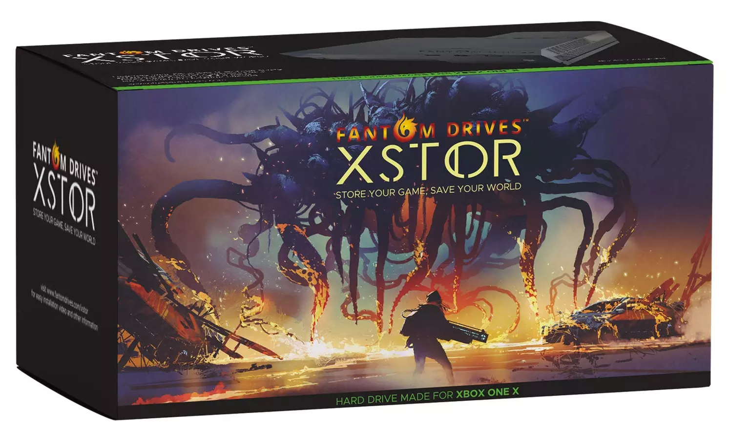 Fantom Drives 1TB Xbox One X Hard Drive Xstor Easy Attachment  with 3 USB Ports - Second Medium