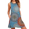 Image 4:  Women Sleeveless Graceful General Loose Large Swing Type T-Shirt Pocket Dress
