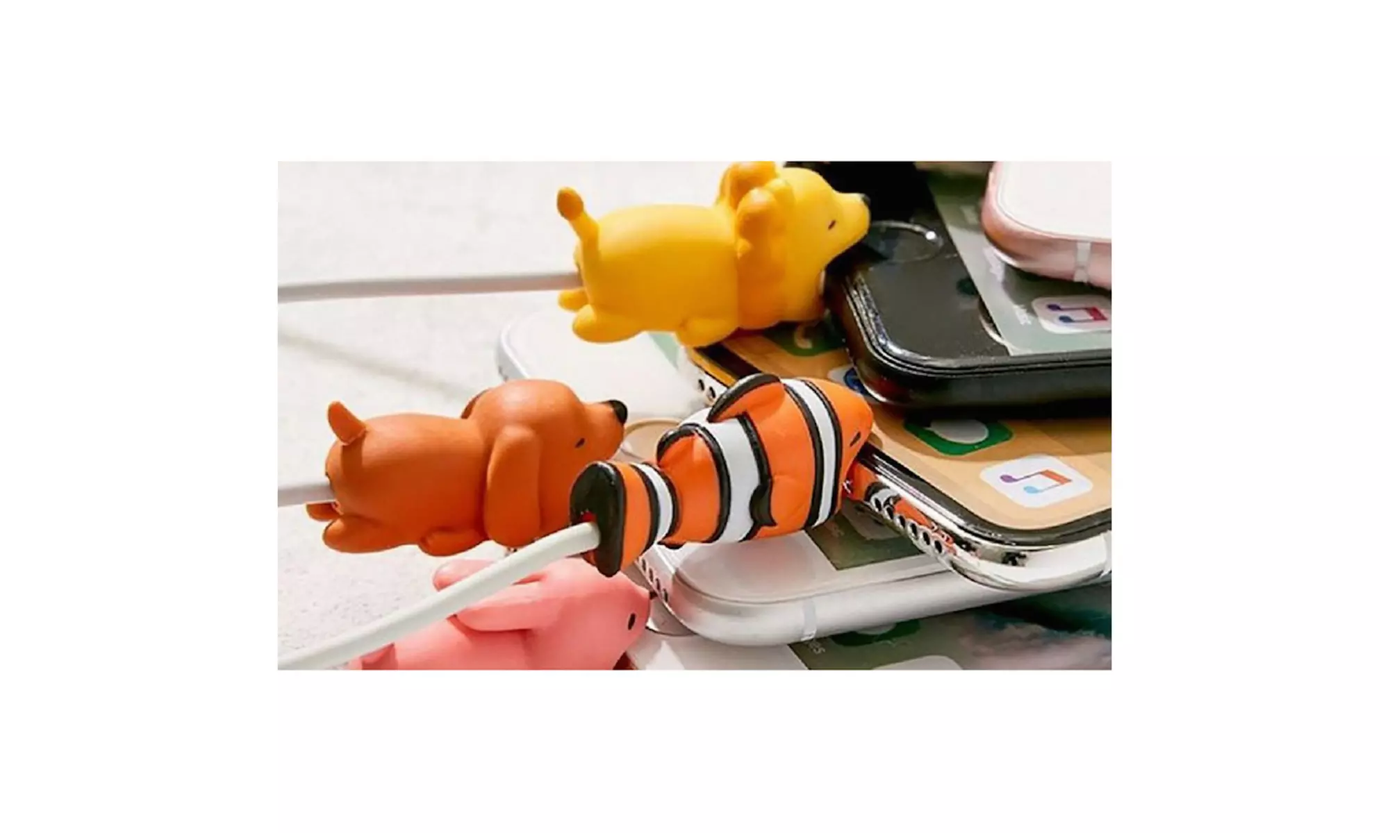 5-Pack Animal Chomper Charging Cable Protectors - Primary Image