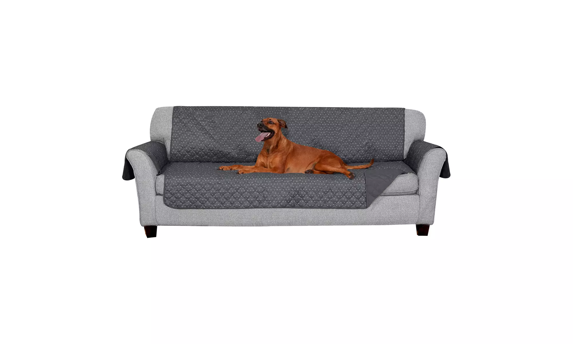 FurHaven Pet Reversible Water-Resistant Furniture Protector for Dogs - Paw Print
